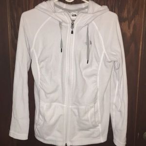 White North Face jacket with hood